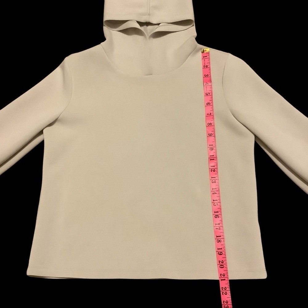 YEST THE NETHERLANDS CREAM 3/4 LENGTH SLEEVE PULLOVER HOODIE/ SWEATSHIRT/ SIZE 2 - Picture 9 of 11
